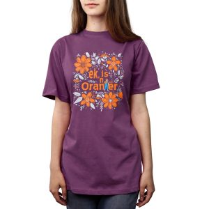 T-hemp Ek is 'n Oraniër (met blomme)